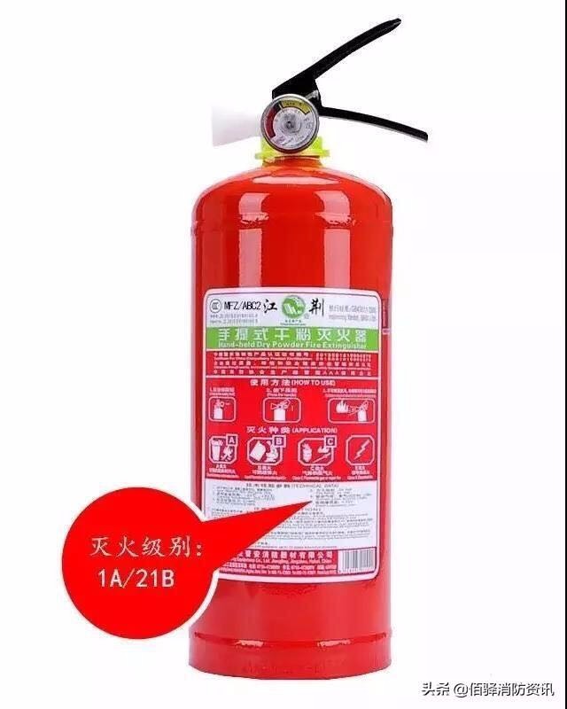漲知識！滅火器上的滅火級別2A和55B什么意思？